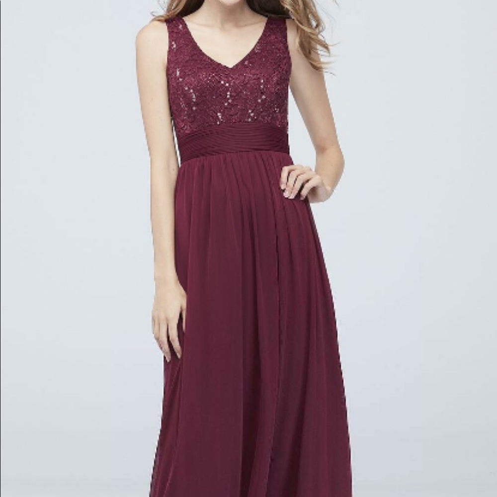 David’s bridal bridesmaid dress